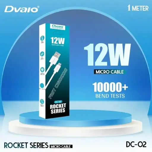 Dvaio DC-02 Rocket Series 12W Micro Cable